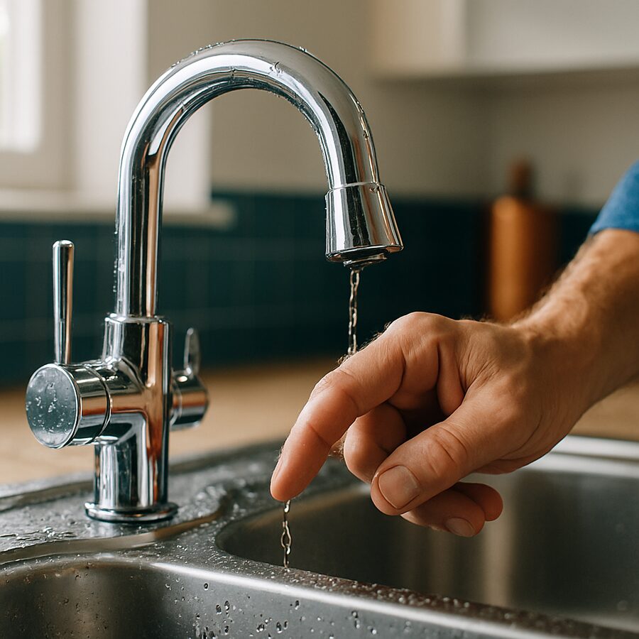 Dépannage d'une fuite sur un robinet